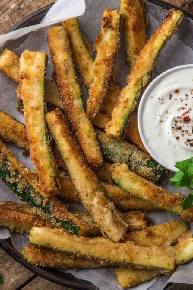 Low carb zucchini fries