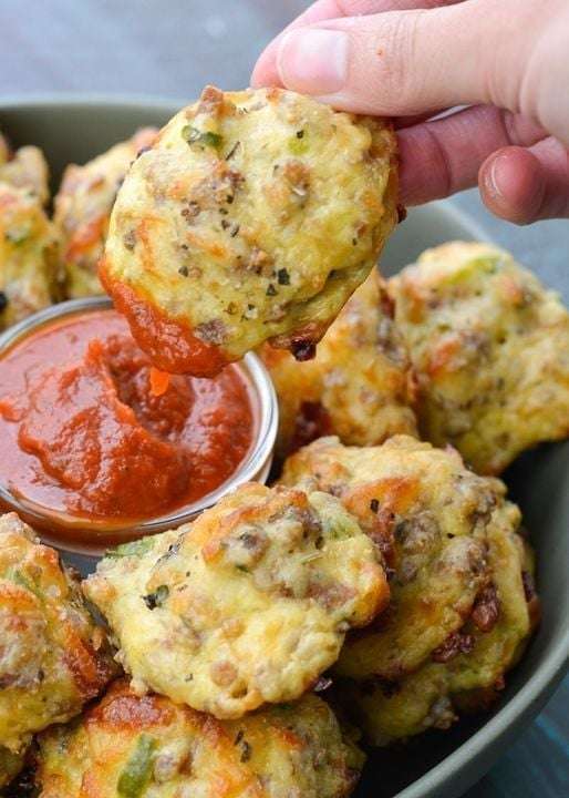 Keto Cheese Pizza Puff