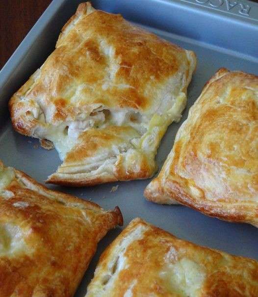 chicken and leek parcels