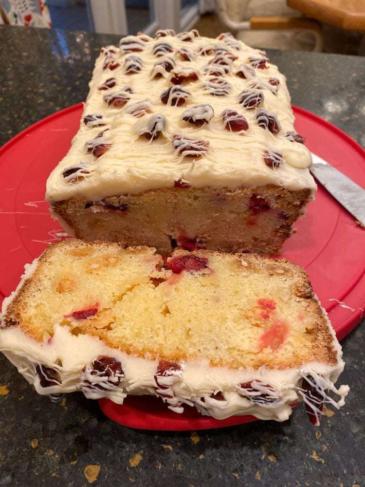 Cranberry pound cake