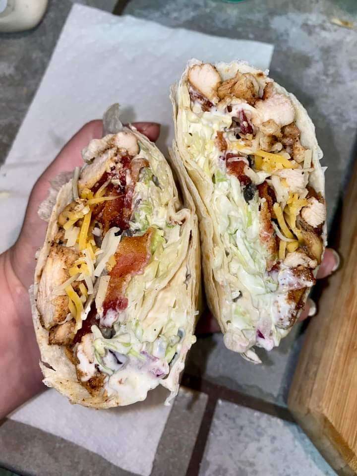 Keto Chicken Bacon Ranch Wrap