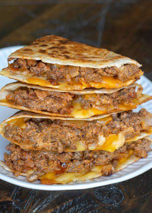 Bacon Cheeseburger Quesadillas