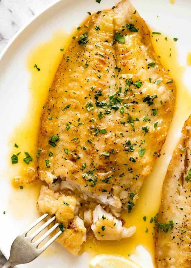 Lemon Butter Fish. For those on the Keto Diet, Who are looking for a delicious and healthy dinner option, Keto lemon butter sauce fish is an excellent choice