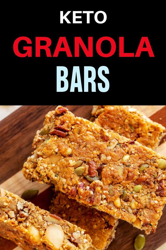 Keto granola bars